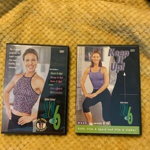Debbie Siebers’ SLIM IN 6 (Six) 2-DVDs & Keep it Up, Workout sets. Bonus workout